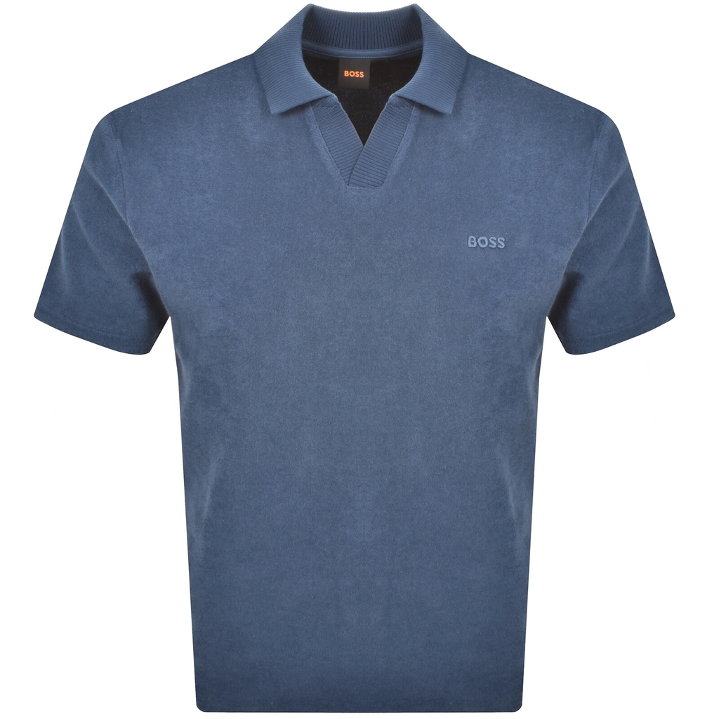 Hugo Boss BOSS Double Towel Polo Shirt Blue
